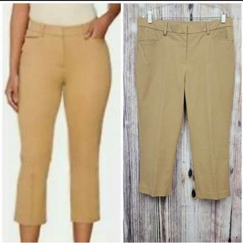 Isaac Mizrahi LIVE! 24/7 Stretch Khaki Cropped Pants